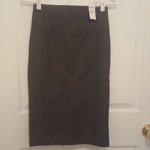 Express grey pencil skirt